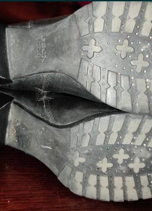 Шкіряні чоботи демісезонні geox amphibiox7 фото