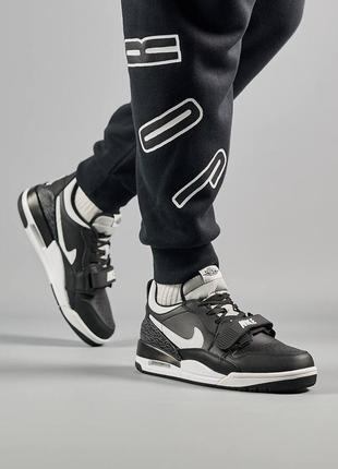 Кросівки nike air jordan legacy 312 low m black white2 фото