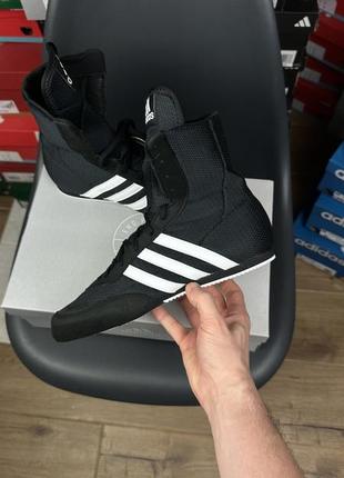 Боксерки adidas box hog 2.0 нові оригінал чорні борцовки1 фото