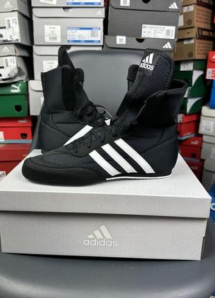 Боксерки adidas box hog 2.0 нові оригінал чорні борцовки2 фото