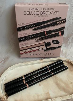 Олівець для брів anastasia beverly hills soft btown, medium btown, dark brown