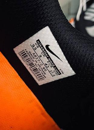Кроссовки мужские nike air force найк форси кожа весна/лето/осень черные с серой подошвой4 фото
