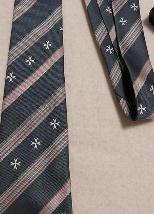 Качественный стильный брендовый галстук alberto serra made in malta 🇲🇹