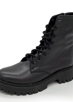 Чорні жіночі зимові чоботи dr. martens, натуральна шкіра 37. розміри в наявності: 37, 38, 39, 40, 41.