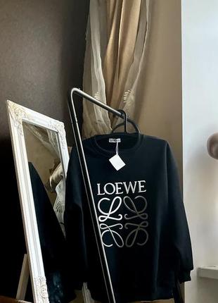 Теплый свитшот loewe оверсайз