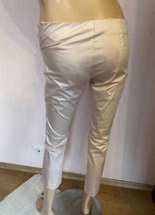 Итальянские качественные пудровые хлопковые зауженные брюки/s- m/brend carla cf4 фото