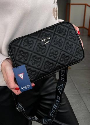 Жіноча сумочка guess double bag total black