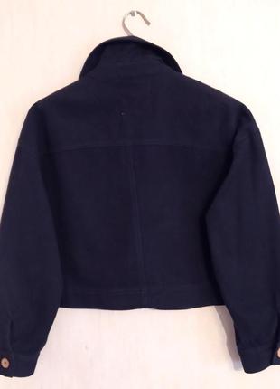 Укороченная джинсовая куртка жакет z 1975 denim zara2 фото