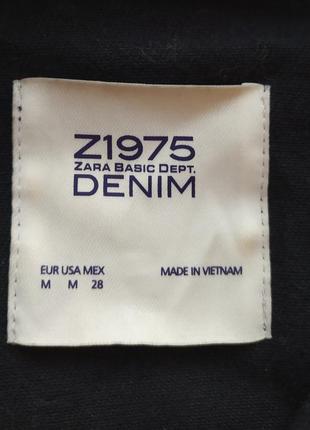 Укороченная джинсовая куртка жакет z 1975 denim zara3 фото