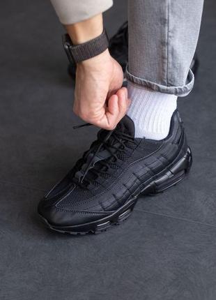 Кроссовки мужские nike air max 95 black2 фото