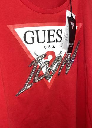 Кофта свитшот оригинал guess с камнями со стразами водолазка гольф2 фото