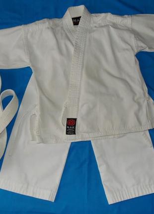Біле кімоно, добок для єдиноборств на 6 років