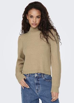 Вʼязаний джемпер, светр, кофта в бежевому кольорі від данського бренду only