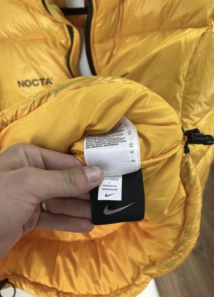 Куртка пуховик nike x drake nocta yellow puffer8 фото