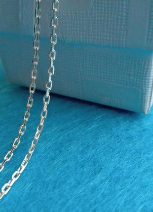 Серебряная цепочка якорное плетение 40 см срібний ланцюг
