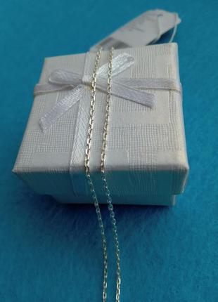 Серебряная цепочка якорное плетение50 см  срібний ланцюг