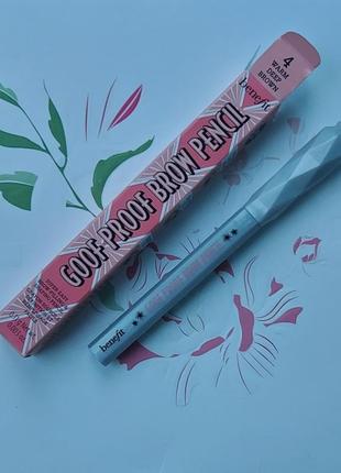 Олівець для брів benefit cosmetics
goof proof waterproof easy shape & fill eyebrow pencil5 фото