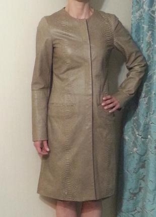 Кожаный плащ bcbg maxazria