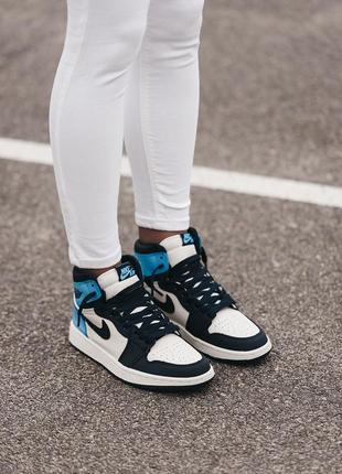 Кроссовки jordan 1 женские кроссовки nike air jordan 1 retro кожаные кроссовки на весну nike air max женские модные