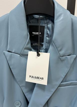 Блейзер из эко кожи pull &amp; bear2 фото