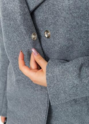 Женское пальто, цвет серый5 фото