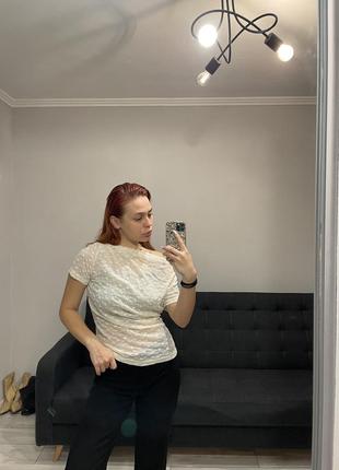 Футболка кружевная4 фото