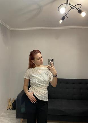 Футболка кружевная5 фото