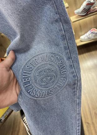 Джинси levis x stussy blue jeans3 фото