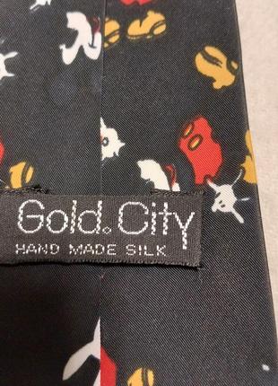 Коллекционный галстук gold city silk 100%8 фото