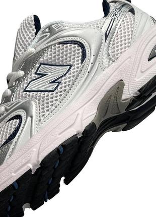 Женские кроссовки new balance 530 white silver navy premium9 фото