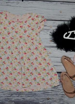 2 - 3 года 98 см обалденная фирменное платье туника next некст цветы2 фото