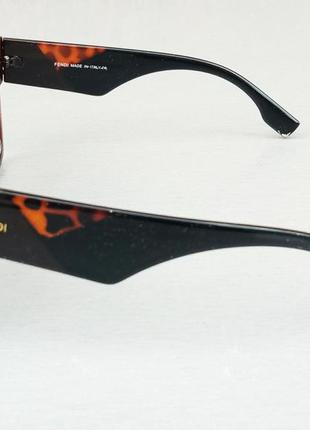 Fendi очки женские солнцезащитные коричневые с градиентом3 фото
