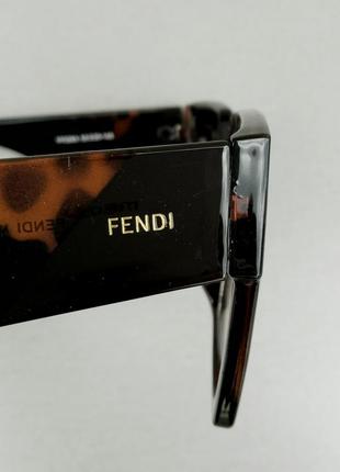 Fendi очки женские солнцезащитные коричневые с градиентом7 фото