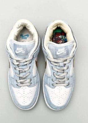 Кроссовки женские nike est air jordan low найк джордан голубые подростковые с белым замш весна/лето/осень
