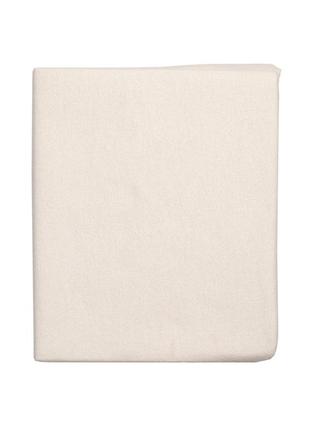 Простирадло на резинці twins 120x60 soft organic (фланель преміум) 6030-tso-02, beige, бежевий