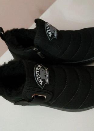 Зимние молния липучка мужские ботинки7 фото