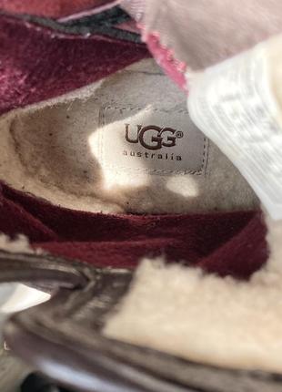 Кожаные утепленные ботинки ugg.5 фото