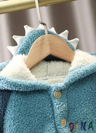 Домашній костюм піжама хутряна для хлопчика 🇺🇸 бренду pat pat 98/104см 104/110 см3 фото