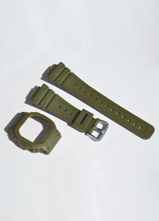 Корпус (накладка) + ремешок для часов casio gshock dw5600 (g-shock)4 фото