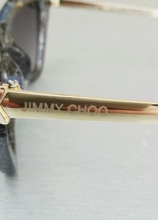 Jimmy choo очки женские солнцезащитные серые с градиентом4 фото