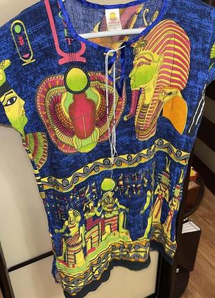 Яскрава футболка оверсайз египетська якість топова