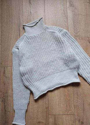 В'язаний теплий светр оверсайз об'ємний вязаный теплый свитер объемный джемпер пуловер2 фото
