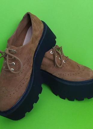 Туфлі на платформі кемел, 35