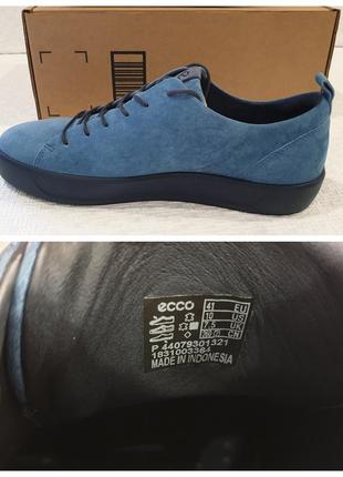 Ecco soft 8 sneaker женские кожаные кеды. оригинал.9 фото