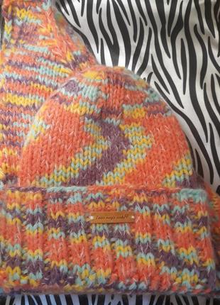 Шапка, шарф-бактус комплект