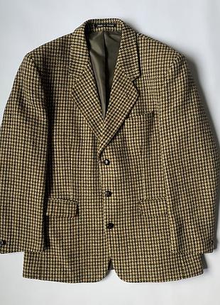 Твидовый пиджак harris tweed dunn co