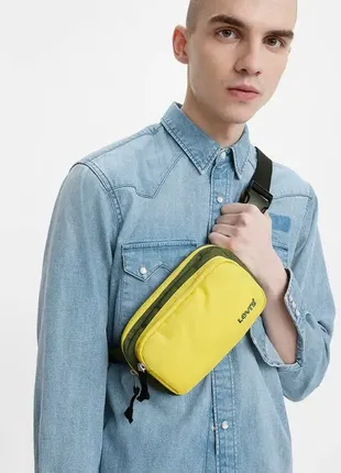 Сумка levi's через плече, street fanny pack!