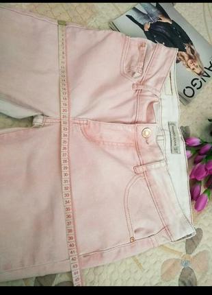 Джинсы скинни💕🌼🌸 весенне летние легкие джинсы, зауженные ,розовый градиент на хс,с5 фото