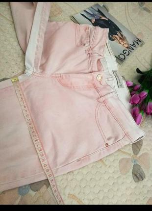 Джинси скінні💕🌼🌸 весняно-літні легкі джинси, завужені ,рожевий градієнт на хс,з6 фото