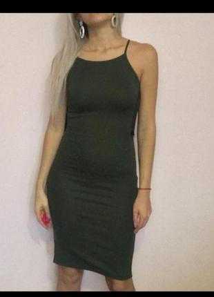 Платье цвета хаки